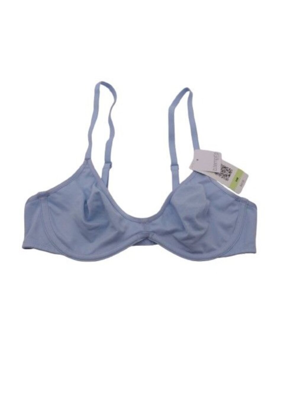 NWT B.tempt'd by Wacoal Cotton To A Tee Scoop Underwire Bra Sz 34B Blue 951272